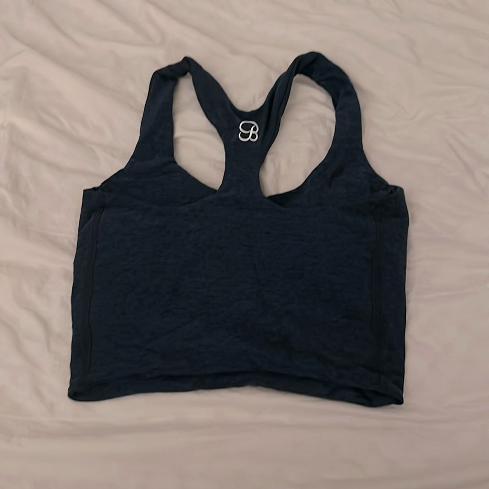 Bombshell sport bra blue beautiful with inserts size small